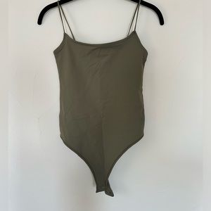 Abercrombie green small bodysuit